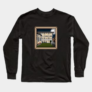 "West Village" - TAN BORDER Long Sleeve T-Shirt